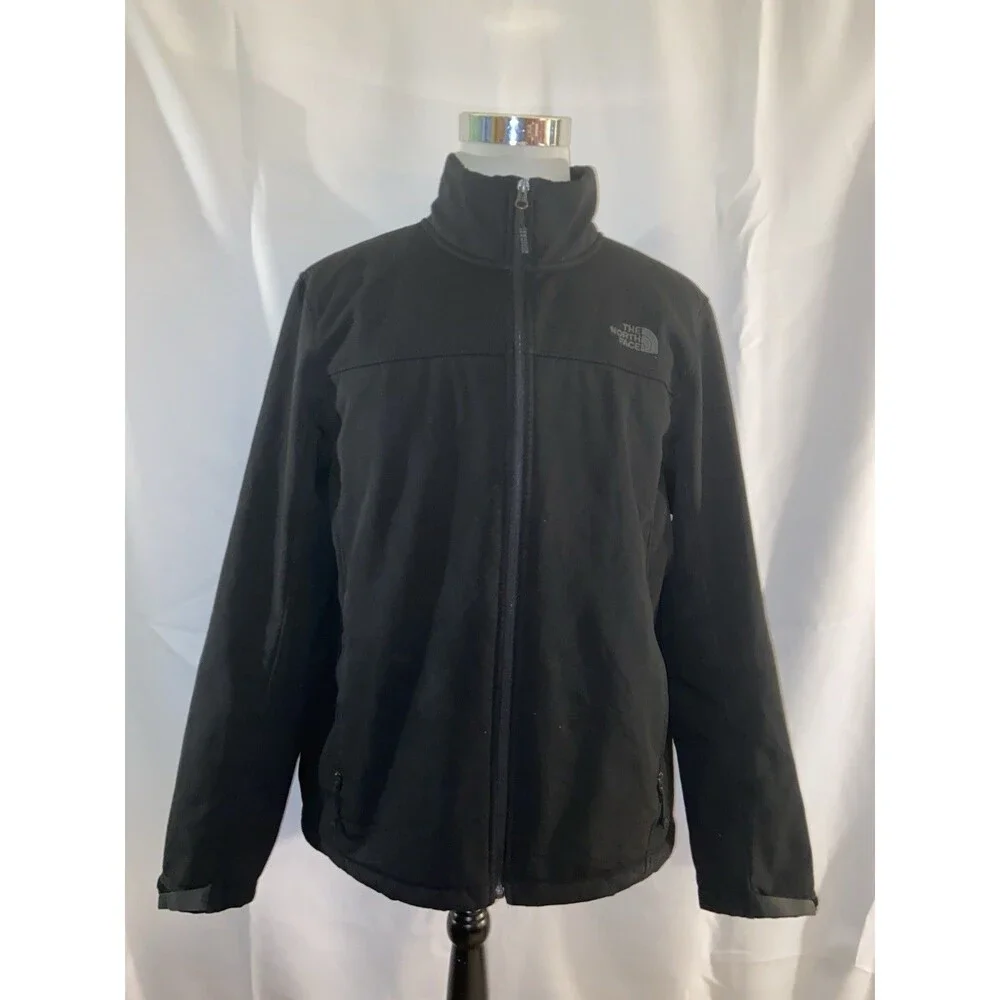 The North Face Windwall Soft Shell Jacket Fleece Lined Men’s XL Black Full Zip